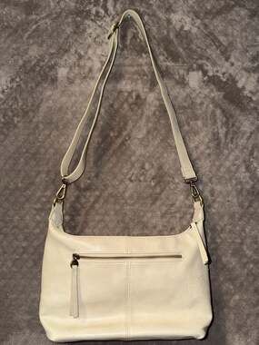 Joy Susan Danna Top Zip Crossbody Bag Cream Off White